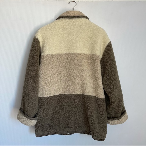 Sandro Paris Sherpa Button Front Coat - Picture 7 of 14